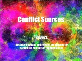 Conflict Sources