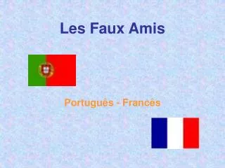 les faux amis