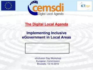 The Digital Local Agenda Implementing Inclusive eGovernment in Local Areas