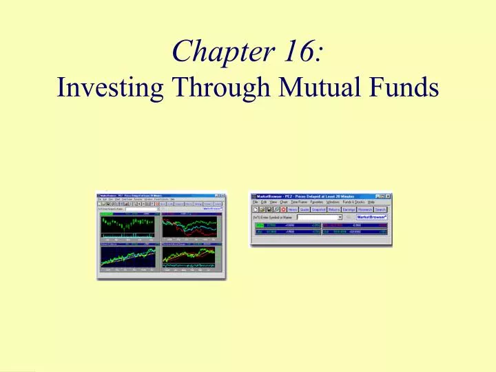 chapter 16 investing through mutual funds