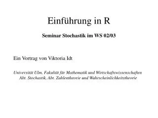 einf hrung in r