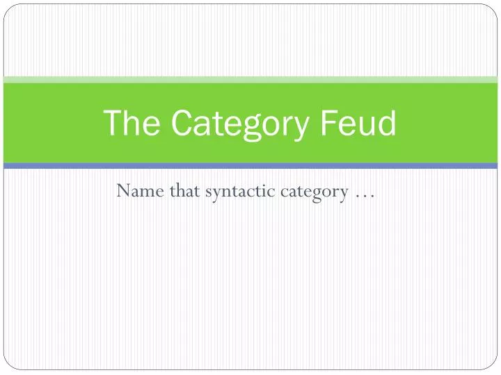 the category feud