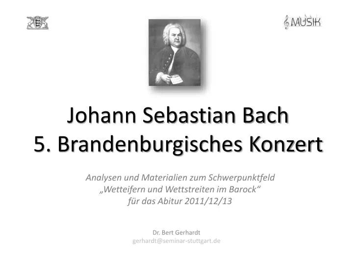 johann sebastian bach 5 brandenburgisches konzert