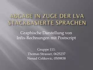 abgabe in zuge der lva stackbasierte sprachen