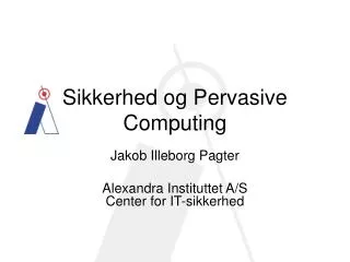 sikkerhed og pervasive computing