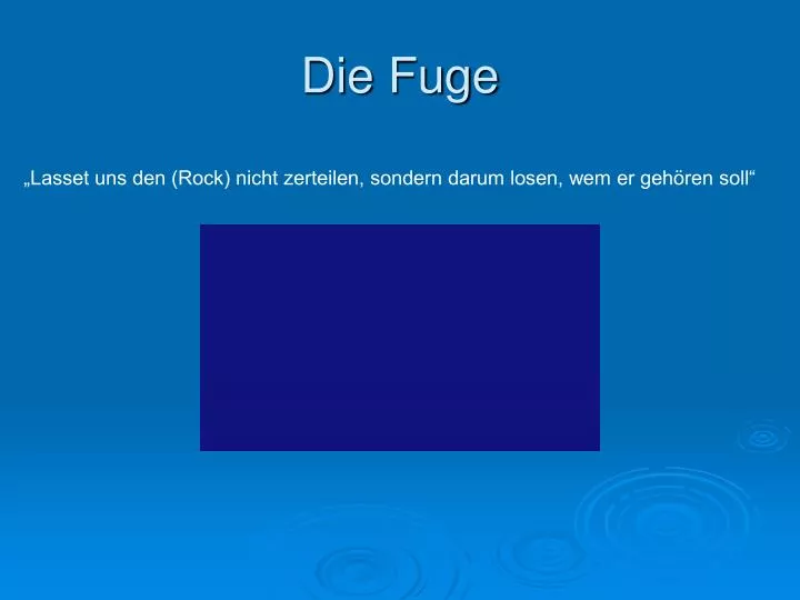 die fuge