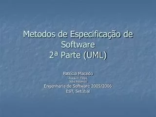 metodos de especifica o de software 2 parte uml