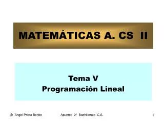 matem ticas a cs ii