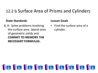 12.2 b Surface Area of Prisms and Cylinders