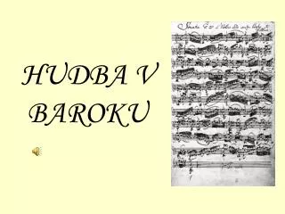 hudba v baroku