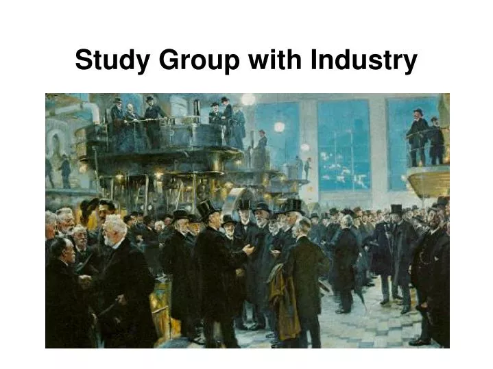 study group with industry