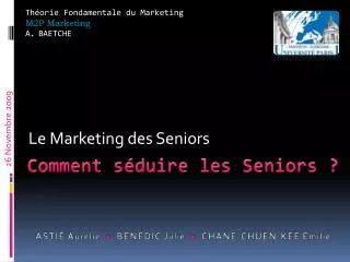 le marketing des seniors
