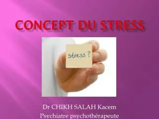 concept du stress