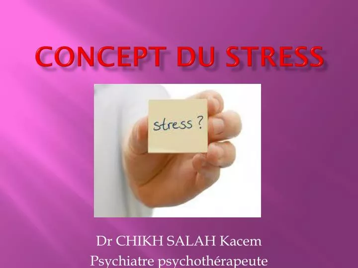 concept du stress