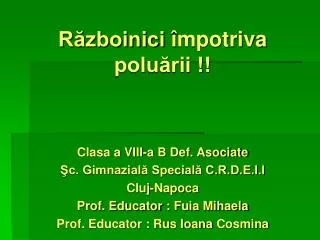 r zboinici mpotriva polu rii