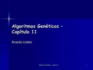 algoritmos gen ticos cap tulo 11