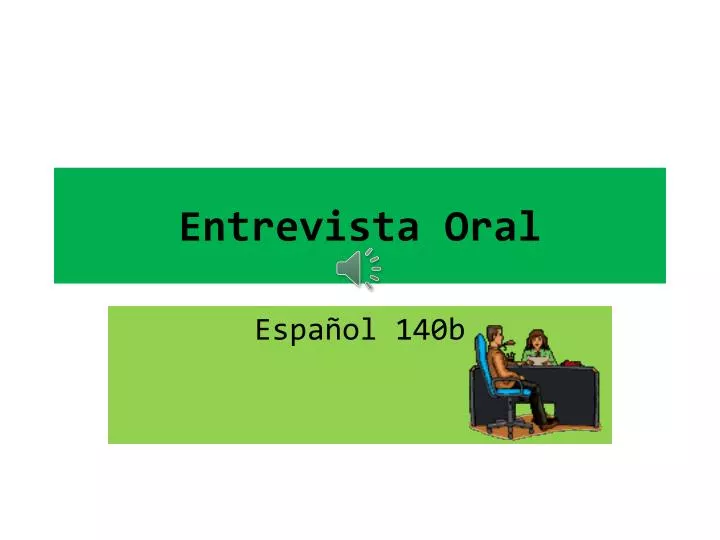 entrevista oral