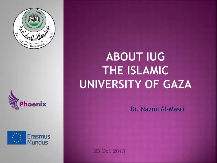 about iug the islamic university of gaza