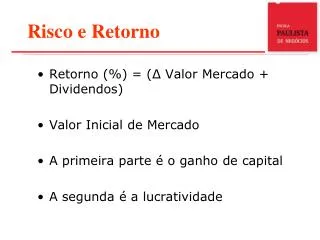 risco e retorno