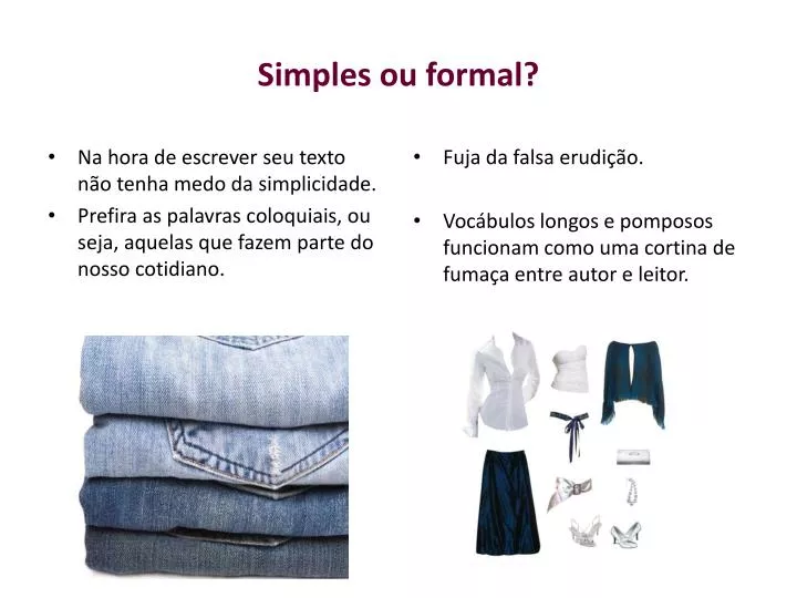simples ou formal