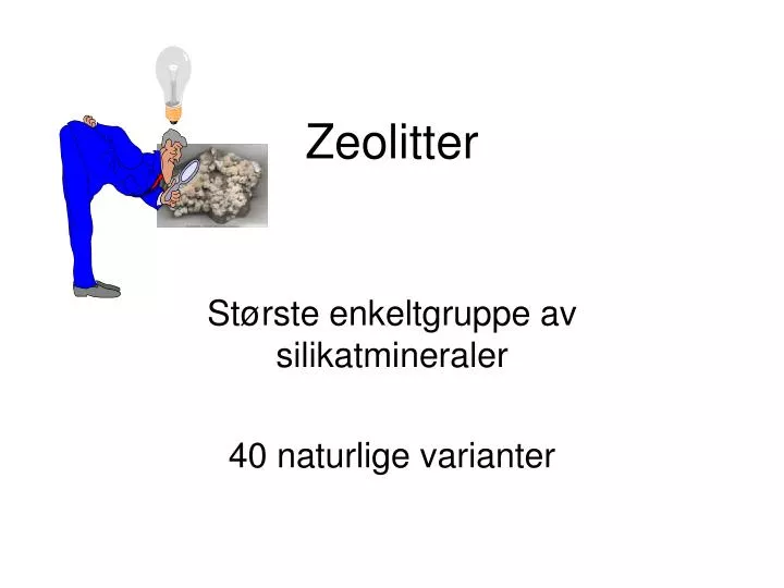 zeolitter