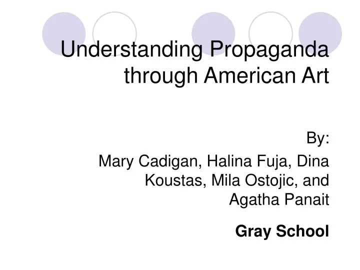 understanding propaganda through american art