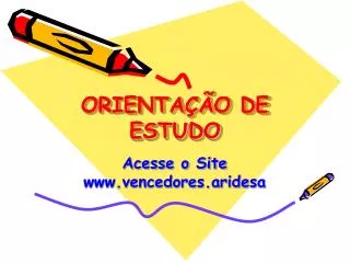 orienta o de estudo