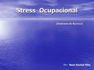 stress ocupacional