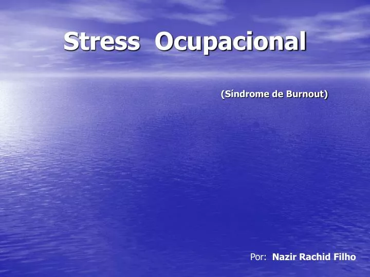 stress ocupacional