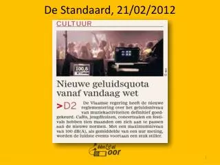 de standaard 21 02 2012
