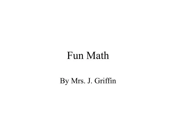fun math