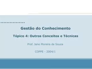 gest o do conhecimento t pico 4 outros conceitos e t cnicas