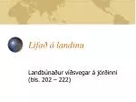 Lifað á landinu - slide 1
