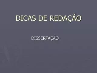 dicas de reda o
