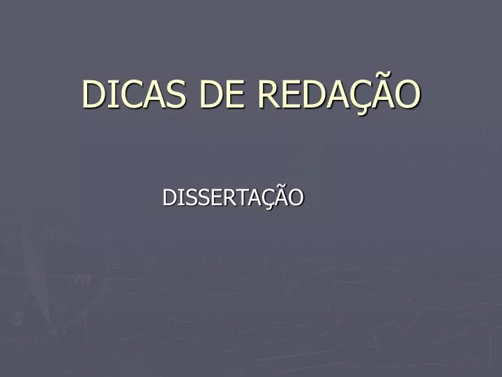 dicas de reda o