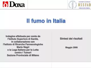 il fumo in italia