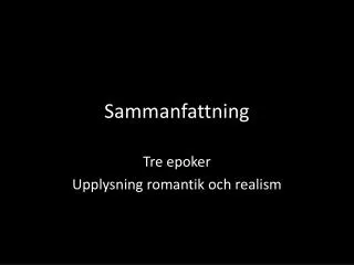 sammanfattning