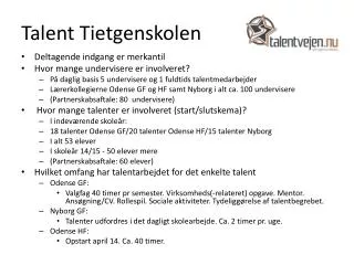 talent tietgenskolen