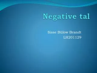 negative tal