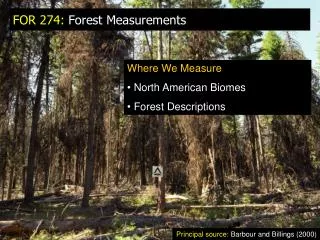 FOR 274: Forest Measurements