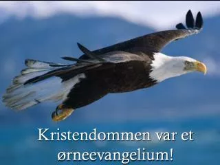 kristendommen var et rneevangelium