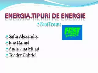 energia tipuri de energie