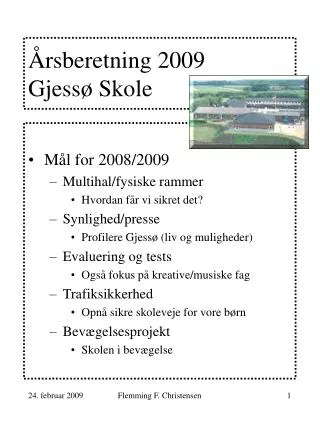 rsberetning 2009 gjess skole