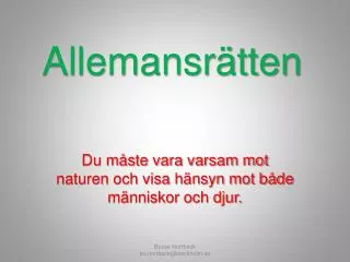allemansr tten
