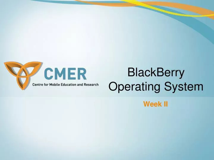 blackberry operating system