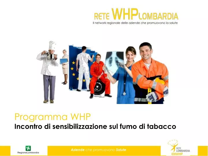 programma whp incontro di sensibilizzazione sul fumo di tabacco