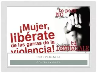 no violencia