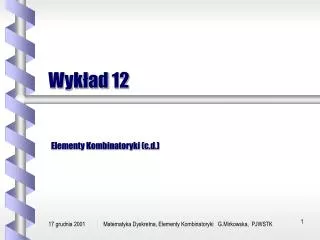 wyk ad 12
