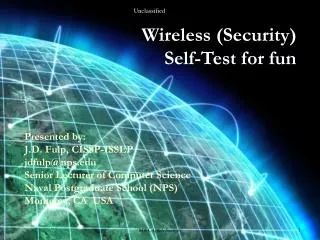 Wireless (Security) Self-Test for fun