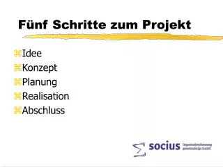 f nf schritte zum projekt
